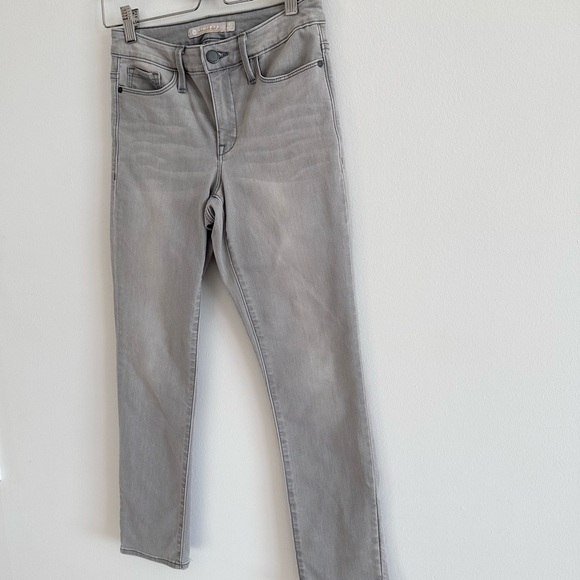 Athleta gray sculptek slimming cropped skinny jeans size 0 - Picture 3 of 7